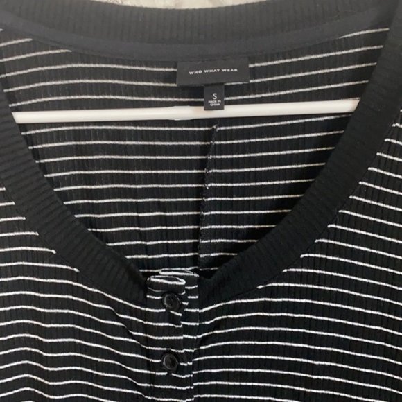 Who what wear striped stretchy long sleeved midi dress - Picture 3 of 5